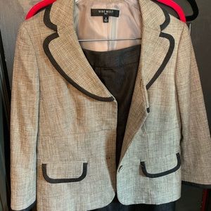 Blue and beige Nine West suit